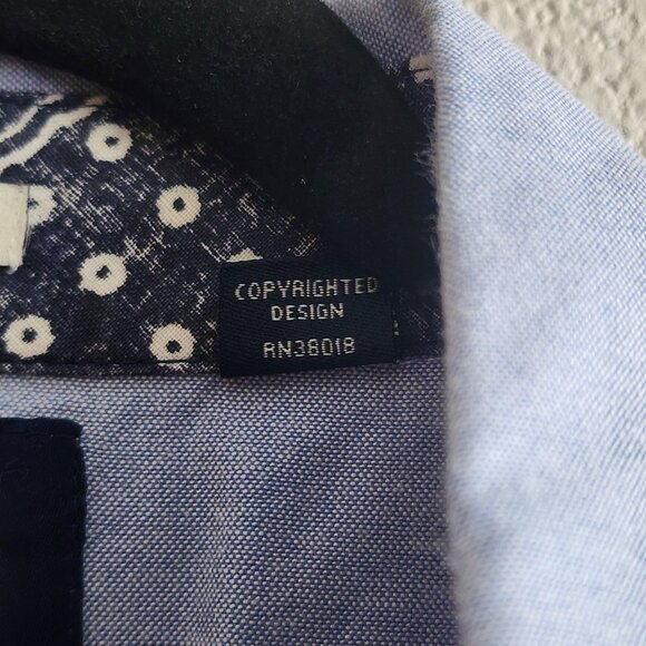 Reyn Spooner Mens Button Down Shirt Tailored Fit Short Sleeve Blue Size 2XL - Picture 9 of 11